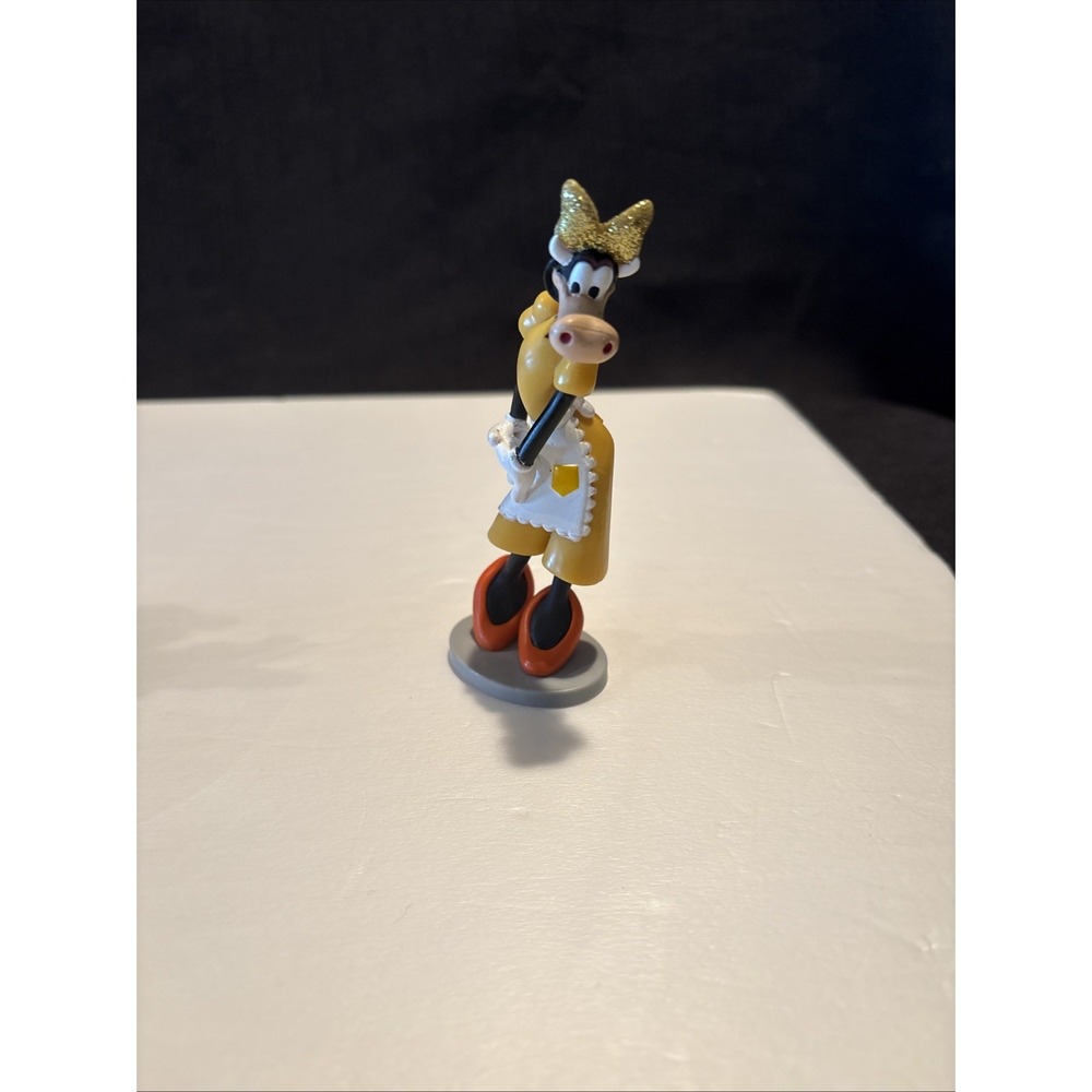 Disney Minnie Helper Clarabelle Cow PVC Action Figure Pretend Play Toy